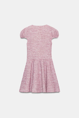 VESTIDO MANGA ABULLONADA BOUCL? / Rosa vigor? - Zara фото 2