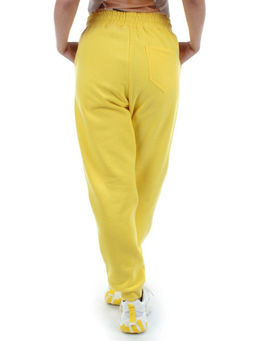 M061 YELLOW Брюки спортивные женские на флисе (100% хлопок) 7986 - Fashion фото 7