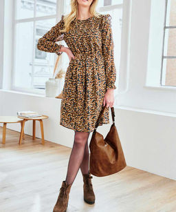 Платье, шоколадно-бежевое