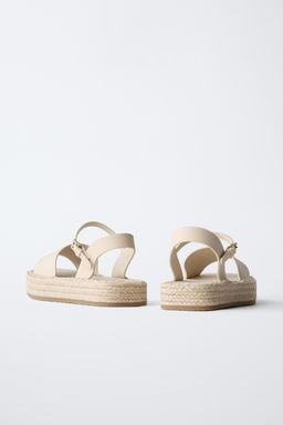 SANDALIA YUTE / Blanco Crudo - Zara фото 5