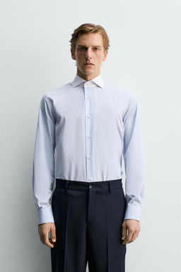CAMISA SLIM FIT CUELLO CONTRASTE / rayas - Zara фото 2