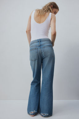 Baggy Bootcut Regular Jeans - H&m фото 5
