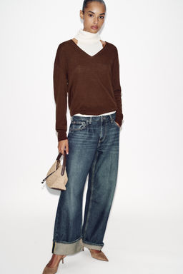 MINI SACA DE MANO TRENZADO / Beige claro