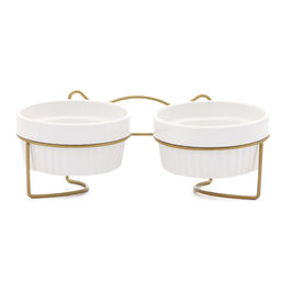 Миски керамические на подставке 2 х 250 мл - Пижон фото 3