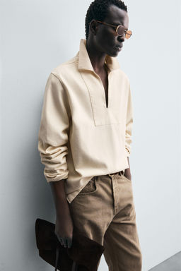 WASHED TEXTURED OVERSHIRT - Zara фото 5