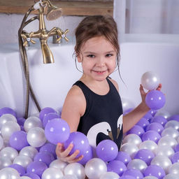 Шарики для сухого бассейна для сухого бассейна 500 шт., белый перламутр