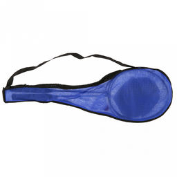 Ракетка для бадминтона 62х21см, набор 2 штуки, в сумке спанбонд/сетка-полиэстер, на молнии, с ремешком + волан пластмассовый 6,5см, цвета в ассортименте: синий; фуксия (Китай)