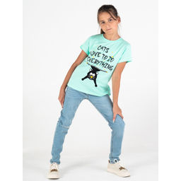 Футболка Подростковая Шалунья Ментоловый - Ronda фото 4