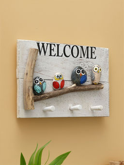 Вешалка WELCOME, 31×6.5×21 см, дерево албезия