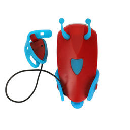 Фонарь передний детский COMIRON JUMPER корпус PC+Silicone, свет LED 60lm аккум 400 mAh, сигнал 120Дб влагозащищённый, вес 52гр. Красный /уп126/ - Галеонтрейд фото 2