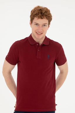 Мужская бордово-красная базовая футболка - U.s. polo assn фото 10