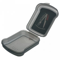 Контейнер для бутербродов (сендвич) пластмассовый 17х13х4,2см, черный, с декором (Россия) - Домашняя мода фото 2