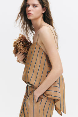Top asim?trico con tirantes espagueti - H&m фото 5