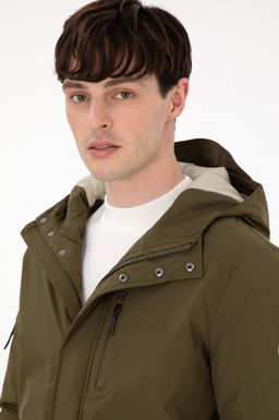 Мужское пальто цвета хаки Неожиданная скидка в корзине - U.s. polo assn фото 2