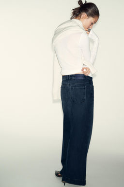 Z1975 LOOSE WIDE-LEG HIGH-WAIST JEANS - Zara фото 6