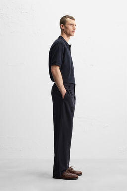 WASHED TEXTURED PIQUE POLO SHIRT - Zara фото 18