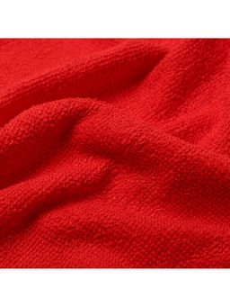 Махровые полотенца Этель. Джингл белз, 30?30 см - 5 шт., хлопок 100%, красный