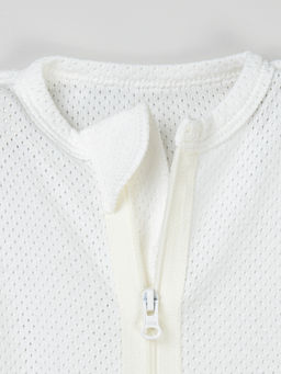 Пеленка-кокон Молоко из ажурного хлопка 0+ - Bungly фото 3