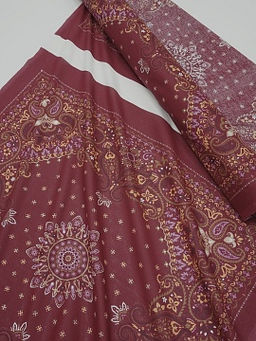 Ситец Восточные узоры (Гол. платок 0.95м*0.95м) цв.бордо, СОРТ2, ш.0.95м, хл-100%, раппорт 1.0м