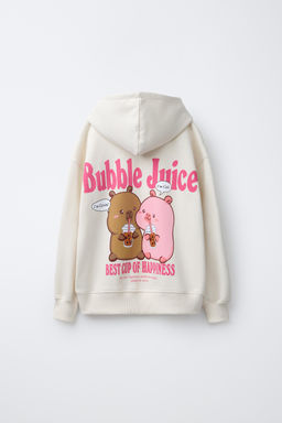 SUDADERA CAPUCHA CAPIBARA CAPYFUN / Crudo - Zara фото 8