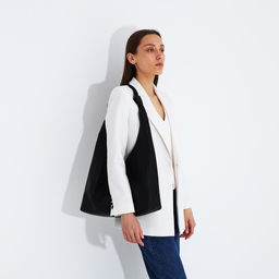 Сумка-шопер, наружный карман, цвет чёрный - Simaland фото 2