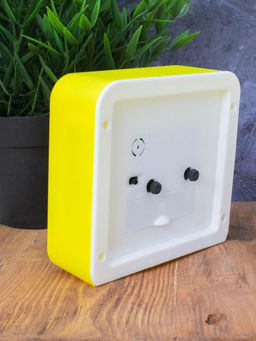 Часы-будильник Morning sun, yellow (11,5х11,5 см)