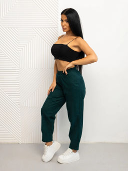 Брюки женские, цвет зеленый