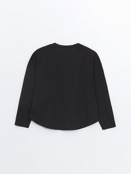 Bisiklet Yaka K?z ?ocuk Ti??rt