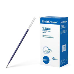 Цена за 5 шт.Стержень гелевый ErichKrause G-BASE 129 мм 0,5 мм синий