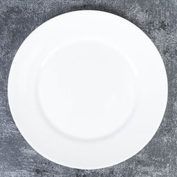 Тарелка 190 мм Дэй белая гладкая форма, арт. LPP-75, LYGP75 (WHITE), 735089, 705811, 716619, 724067