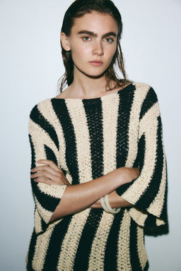 Top de punto con escote barco - H&m фото 2
