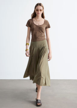 Top de punto con busto fruncido - H&m фото 4