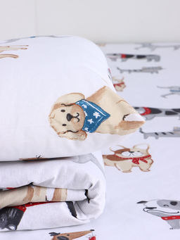 Постельное бельё детское «Этель» Dog party, 100% хлопок, бязь 125 г/м²