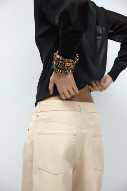 RELAXED MID-WAIST LIMITED EDITION JEANS - Zara фото 7