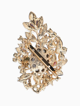 Брошь «Императрица. Орден», цветная в золоте