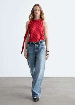 Top de seda con cuello de pa?uelo - H&m фото 7