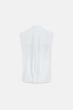 CAMISA RAYAS LAZADAS ZW COLLECTION / Blanco - Zara фото 8