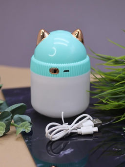 Настольный увлажнитель воздуха - ночник iLikeGift "Cat", green, (портативный, USB)