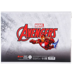 Цена за 3 шт. Альбом для рисования А4, 24 листа 100 г/м², на скрепке, «Мстители»