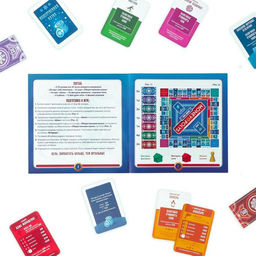 Новогодняя настольная игра Новый год: MONEY POLYS. Зимний город, 60 карт, 2 кубика, 6 фишек, 10+