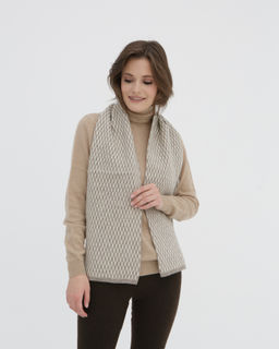 Шарф из шерсти яка UL AB серый