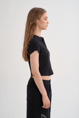 Поло Черный ANTA SKATE SS Polo  фото 12