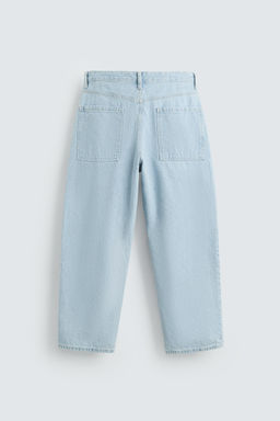 TAPERED WIDE-LEG JEANS - Zara фото 8