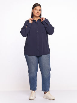 Синяя рубашка BL28304DBL05 - Артесса фото 10