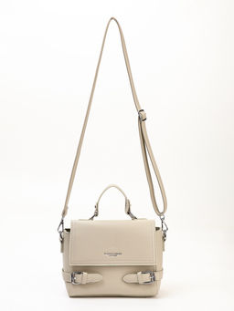 Сумка женская мессенджер на магните, 22×11×17 см, серая