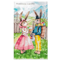 Полотенце Этель Семейного счастья 40х73 см, 100% хлопок, саржа 190 гр/м2  фото 7