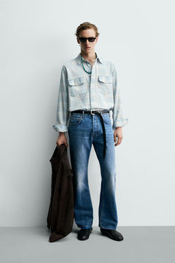 CAMISA DENIM LIGERO AARON LEVINE X ZARA / Azul claro