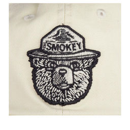 Бейсболка AMERICAN NEEDLE арт. 20001B-SBEAR Smokey Bear Washed Slouch (белый)  фото 3