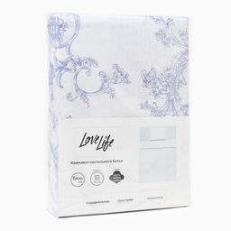 КПБ LoveLife 1.5 сп Вьюнок 147*210,150*215,50*70 -1 шт,100% хлопок,бязь 120 г/м2  фото 11