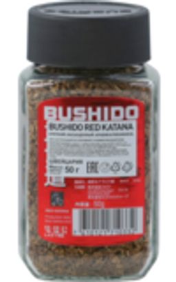 BUSHIDO. Red Katana 50 гр. стекл.банка